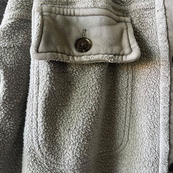 Free People Oversized Ruby Jacket Shacket Womens Small Boyfriend Gray Boho Beach - Picture 6 of 16